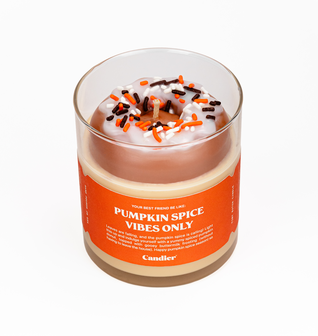 PUMPKIN SPICE VIBES ONLY DONUT CANDLE