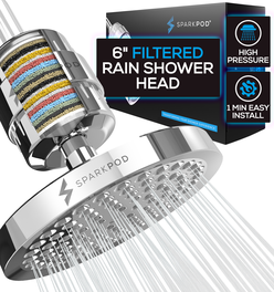 SparkPod Luxury Filtered Rain Shower Head