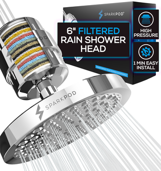 SparkPod Luxury Filtered Rain Shower Head