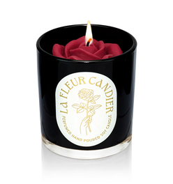 Rose Rouge Flower Candle