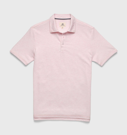 Ryan Pique Polo - Pink Heather
