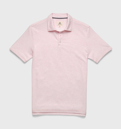 Ryan Pique Polo - Pink Heather