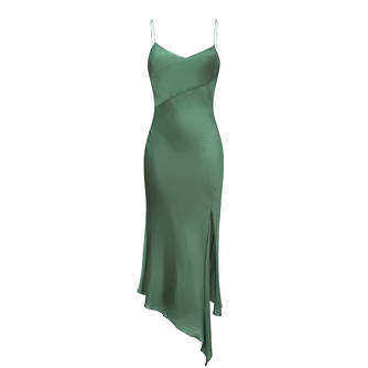 Silk Slip Dress Classic Mint - GASANOVA