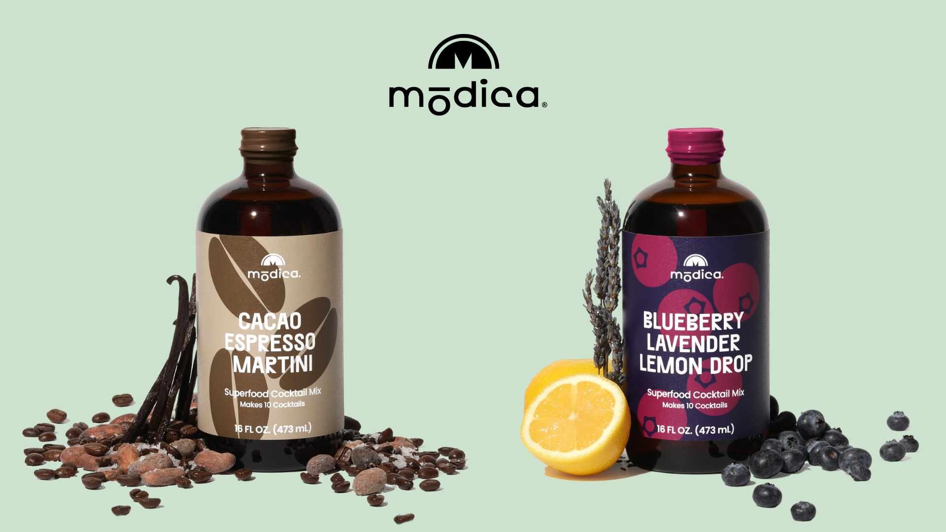 Modica Launches Blueberry Lavender Lemon Drop & Cacao Espresso Martini
