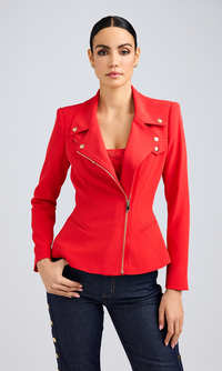 Selah Crepe Moto Jacket