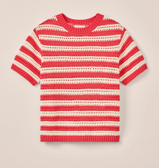Aubrey Short Sleeve Cotton Sweater
