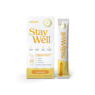 Nouri StayWell Lemonade Synbiotic Drink Mix