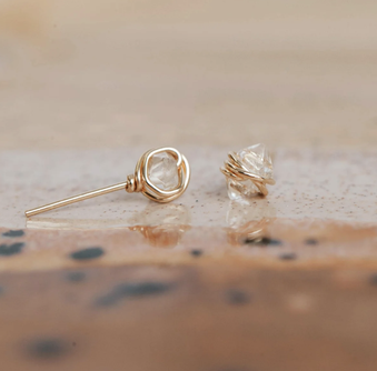 Herkimer Diamond Studs