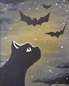 Black Cat and Bats