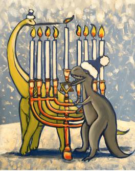 Dinosaur Hanukkah Painting Kit