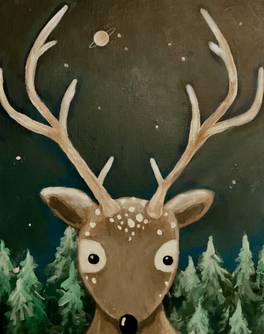 Christmas Reindeer Kids Painting Kit