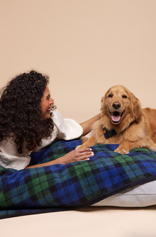 Black Watch Plaid Midi Blanket