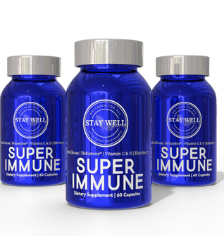 Stay Well Super Immune Beta Glucan 3 Bottle Bundle