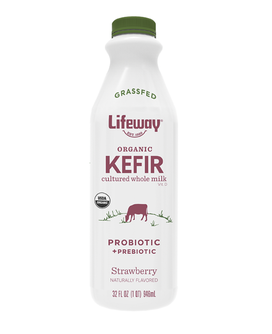 Organic Grassfed Strawberry Kefir