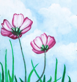 Spring Flowers Painting Kit