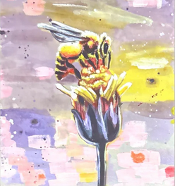 Springtime Queen Bee Abstract Painting Kit