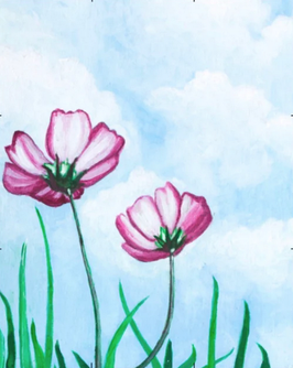 Spring Flowers Painting Kit