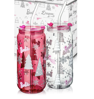 Barbie™ Christmas Drinking Glasses