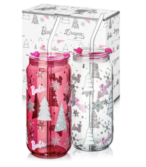 Barbie™ Christmas Drinking Glasses