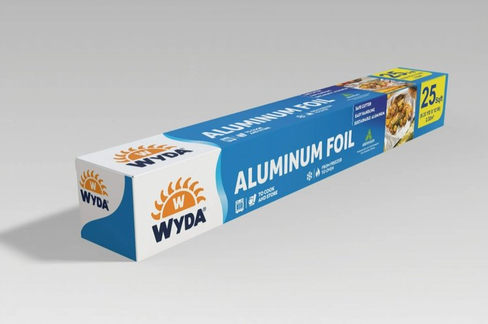 Wyda Aluminum Foil Rolls, 25 Sq Ft