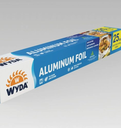Wyda Aluminum Foil Rolls, 25 Sq Ft
