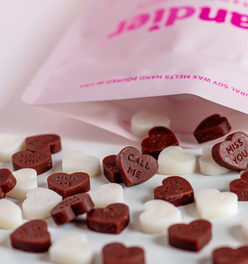 HEART SHAPED WAX MELTS - COOKIES N CREAM