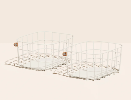 Medium Wire Baskets - Set of 2