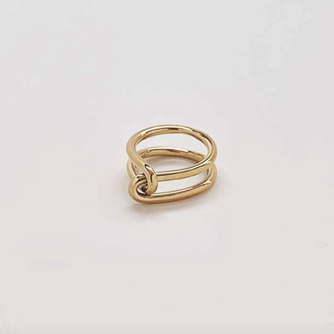 Gold Double Knot Ring