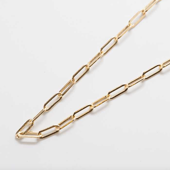 Gold Link Choker Necklace