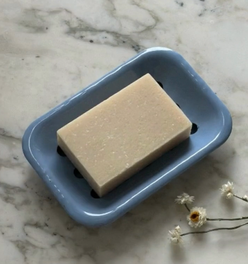 Enamel Soap Dish in Hydrangea Blue