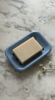 Enamel Soap Dish in Hydrangea Blue