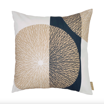 Niho Medallion Square Pillowcase - Sand & Midnight