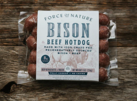 Regenerative Bison + Beef Hot Dog