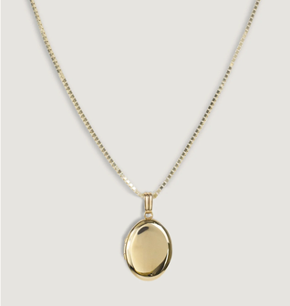 Maison Oval Locket Necklace