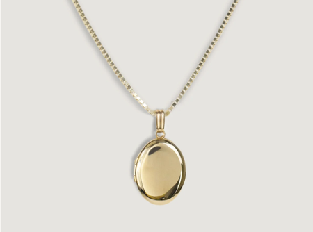 Maison Oval Locket Necklace