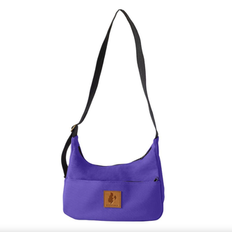 Canvas Crossbody Crescent Bag - Crescent Shoulder Bag