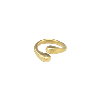 Sana Adjustable Brass Ring