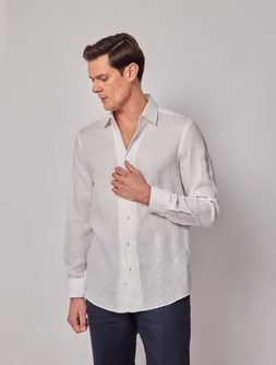 Pure Linen Slim Shirt