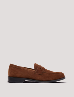 Italian Suede Penny Loafer