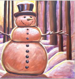 Snowman Glow Painting Kit