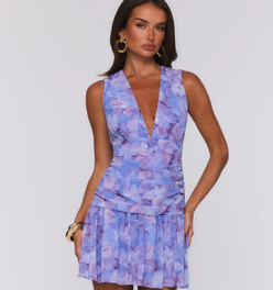 Violet Haze Mini Dress Lilac
