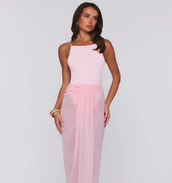 Sea Foam Dreams Maxi Dress Pink