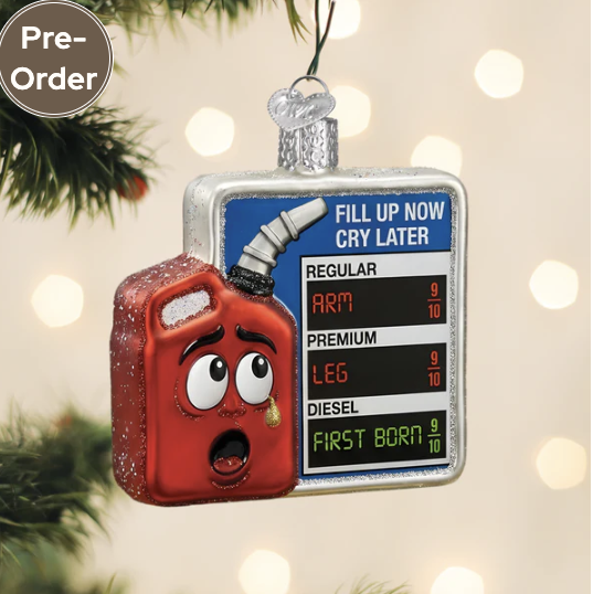 Old World Christmas Turns Pain at the Pump Into a Keepsake With New Running on Fumes Ornament
