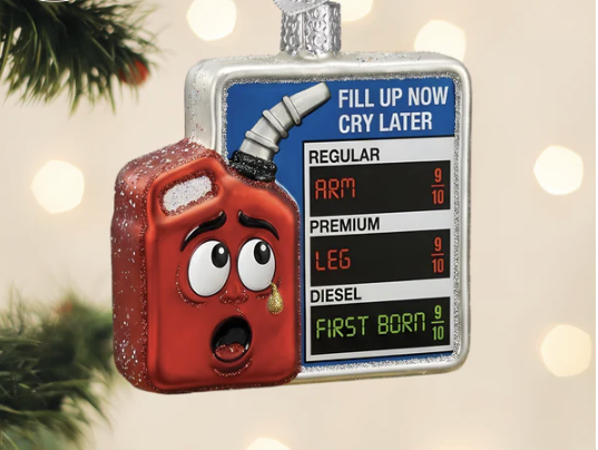Old World Christmas Turns Pain at the Pump Into a Keepsake With New Running on Fumes Ornament