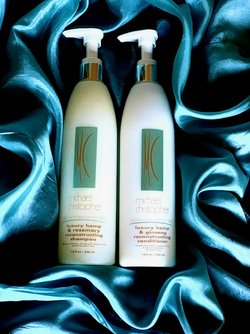 Michael Christopher Beauty's Luxury Hemp & Rosemary Reconstructing Shampoo and Conditioner