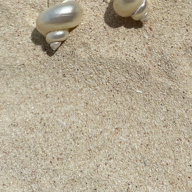 Shell Earring, Sterling Silver, Boho Jewelry.jpg