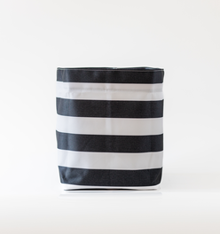 Medium Black & White Stripe So.CachePot Planter Cover