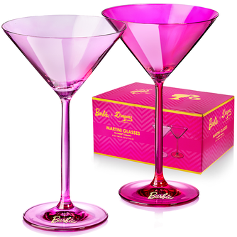 Barbie™ x Dragon Glassware® Stemmed Martini Glasses