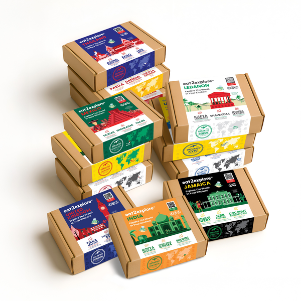 A One-of-a-Kind Global Culinary Adventure - No Passport Required!  eat2explore launches immersive All-Ages cooking kits with global recipes, expert-curated drink pairings, playlists, and more.