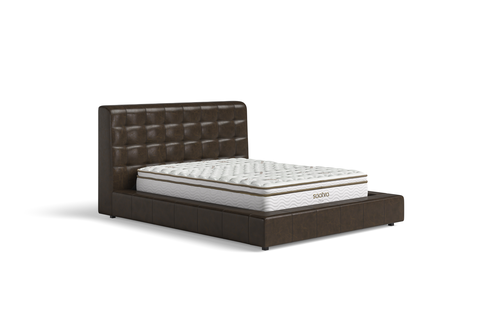 Saatva Adra Leather Bed Frame